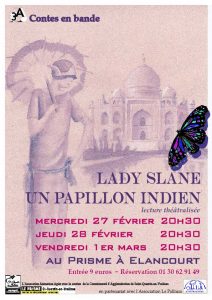 Affiche: Lady Slane, un papillon indien - Adaptation du roman de Vita Sackville-West