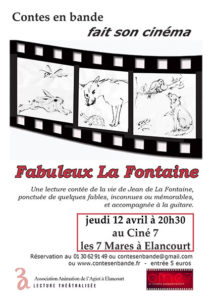 Affiche Fabuleux La Fontaine Contes en Bande 2018 Illustrations Daniel Simon