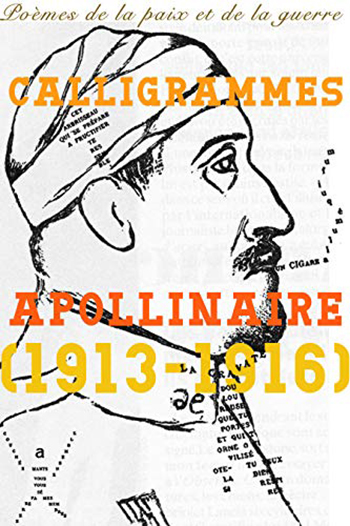 Couverture du recueil de poèmes Calligrammes Apollinaire